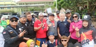 Paguyuban Asep Dunia Kabupaten Bandung Berbagi Sayuran, Door Price dan Senam Sehat