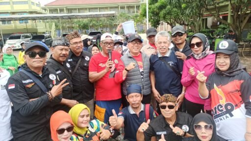 Paguyuban Asep Dunia Kabupaten Bandung Berbagi Sayuran, Door Price dan Senam Sehat