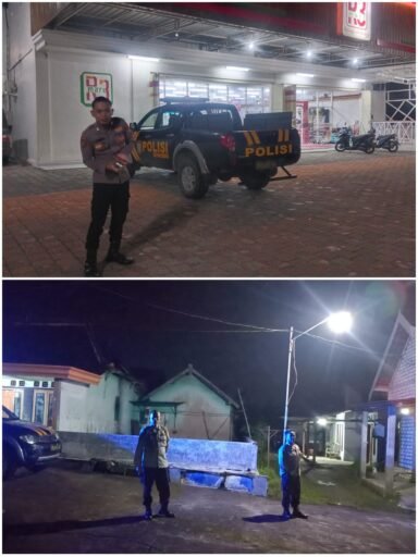 Polsek Ngimbang Gelar Patroli Blue Light Guna Antisipasi Kriminal dan 4C Di Malam Hari