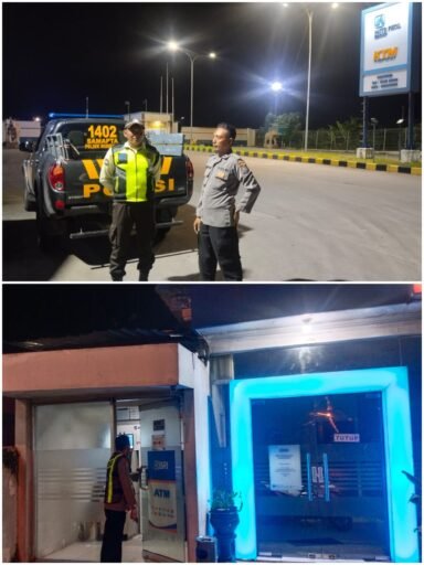 Personil Polsek Ngimbang Gelar Patroli Blue Light Guna Antisipasi Kriminal dan 4C Di Malam Hari