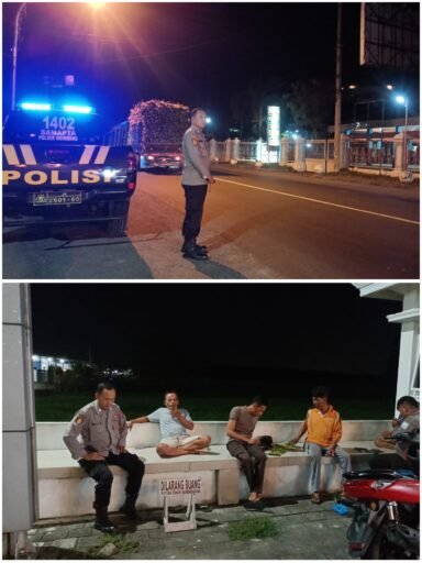 Polsek Ngimbang Gelar Patroli Blue light Guna Antisipasi 4C Dan Hitam -Hitam Di Malam Hari