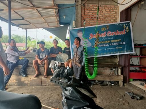 Polsek Bunut Gelar Jumat Curhat: Ajak Pemuda Jaga Kamtibmas dan Jauhi Judi Online