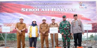 Gubernur Andra Soni Groundbreaking Sekolah Rakyat SMA di Pandeglang, Target Rampung Agustus 2026