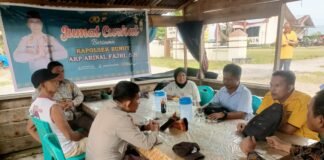 Perkuat Kamtibmas, Polsek Bunut Gelar Jumat Curhat: Tekankan Bahaya Narkoba dan Judi Online