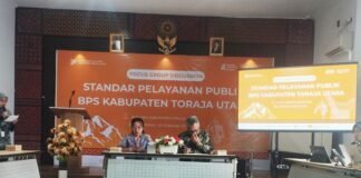 FGD Standar Pelayanan Publik, Badan Pusat Statistik Toraja Utara Garap Aplikasi Desa Cantik