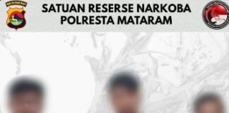 Polresta Mataram Sita 17,29 Gram Sabu dari 3 Pria di Jalur Bung Karno dan Labuapi