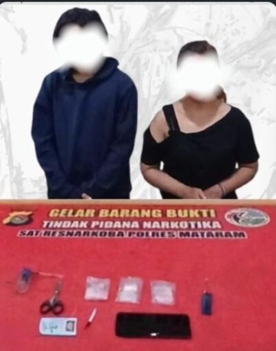 Tim Opsnal Satres Narkoba Polresta Mataram Gerebek 2 Tdg Pemilik BB 1,12 gram Sabu