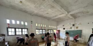 Satgas Aman Nusa II NTB Bantu Pulihkan Fasilitas Pendidikan di Aceh Tamiang