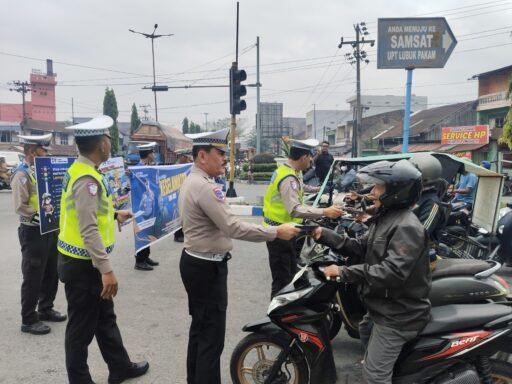 Sat Lantas Polresta Deli Serdang Gencarkan Sosialisasi Ops Keselamatan Toba 2026