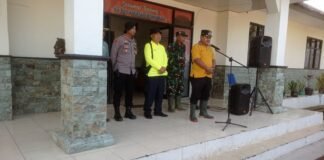 Tindaklanjuti Arahan Presiden RI, Polsek Blanakan Bersama Forkopimcam Gelar Kerja Bakti ol