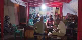 Bhabinkamtibmas Petamburan Sambangi Pos Kamling RW 09, Perkuat Siskamling di Tanah Abang