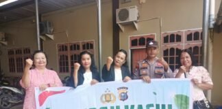 Polsek Bunut Gelar Minggu Kasih di GBI Desa Merbau, Ajak Jemaat Tangkal Hoaks dan Jaga Kamtibmas
