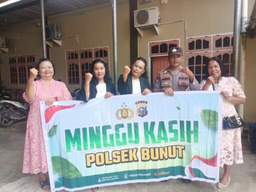 Polsek Bunut Gelar Minggu Kasih di GBI Desa Merbau, Ajak Jemaat Tangkal Hoaks dan Jaga Kamtibmas