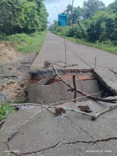 Jalan Vital di Desa Sungai Ibul Terputus, Ristanto Wahyudi, ST.MT Dinas (PUTR) Segera Melakukan Penanganan