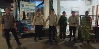 Patroli Cipta Kondisi Polsek Cempaka Putih Antisipasi Tawuran di Wilayah Perbatasan