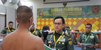 Pangdam II/Sriwijaya Pimpin Sidang Parade Calon Bintara PK TNI AD Gelombang I TA. 2026
