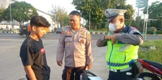 Polres Binjai Gelar Patroli Gabungan Antisipasi Geng Motor dan Tawuran remaja