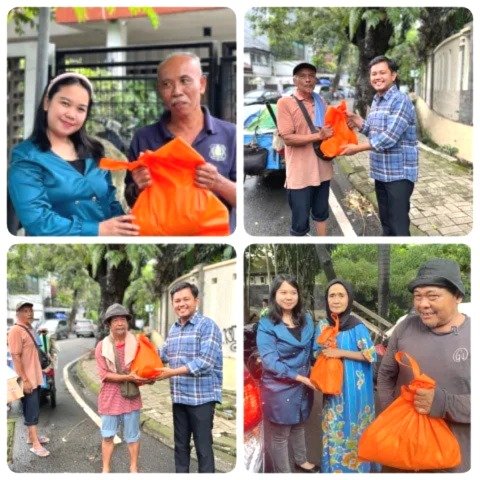 BRI BO Panglima Polim Bagikan Sembako, Wujudkan Jumat Berkah Untuk Warga