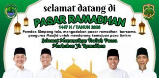 Pasar Ramadhan 1447 H, kini Telah Resmi Di Buka Bersama Pemerintah Desa Simpang Tais Kabupaten (PALI)