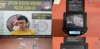 Polres Ogan Ilir kembali Ungkap Kasus Narkotika dalam TO Ops Pekat Musi 2026