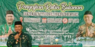 Agus Hamdani, S.Ip. Kades Gunungleutik Tiap Kamis Minggu ke-1 Pengajian Rutin Bulanan Desa