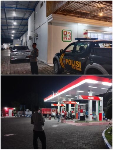 Guna Cegah Dam Daya Tangkal 4C Polsek Ngimbang Gelar Patroli Blue Light Di Daerah Rawan