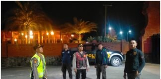 Guna Cegah Dam Daya Tangkal 4C Kaoolsek Ngimbang Gelar Patroli Blue Light Di Daerah Rawan