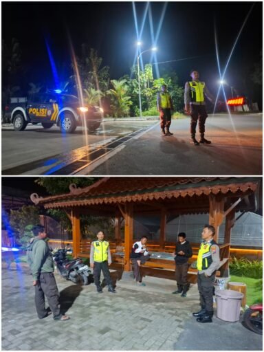 Guna Cegah Dam Daya Tangkal 4C Polsek Ngimbang Gelar Patroli Blue Light Di Daerah Rawan