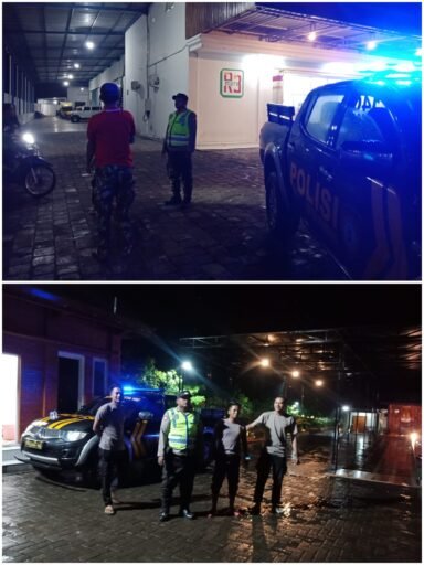 Personil Polsek Ngimbang Gelar Patroli Siskamtibmas Guna Cegah Kriminalitas Di Malam Hari