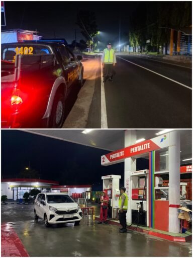 Polsek Ngimbang Gelar Patroli Blue Light Guna Cegah Dan Daya Tangkal 4C Di Daerah Rawan