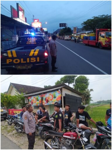 Personil Polsek Ngimbang Gelar Patroli Ngabuburit Menjelang Buka Puasa Guna Cegah Balap Liar