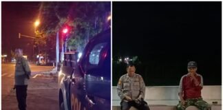 Demi Cegah 4C Dan Hitam – Hitam Polsek Ngimbang Gelar Patroli Blue Light Pada Malam Hari