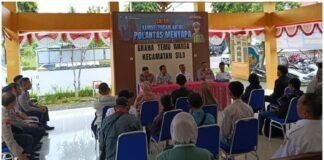 Polres Jember Dalam Rangka Polantas Menyapa, Gelar Safari Kamseltibcar Lantas Sosialisasikan Jalur Blackspot