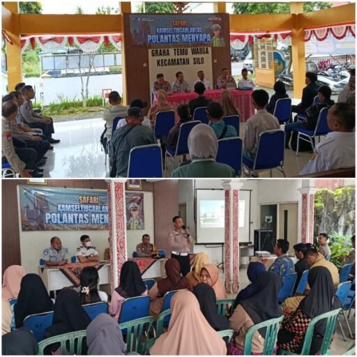 Polres Jember Dalam Rangka Polantas Menyapa, Gelar Safari Kamseltibcar Lantas Sosialisasikan Jalur Blackspot