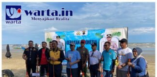 Kapolres Rembang Pimpin Aksi Bersih Pantai Karang Jahe Dukung Gerakan Indonesia Asri