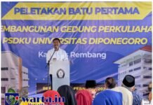 Peletakan Batu Pertama Tahap Dua Kampus Universitas Diponegoro Rembang, Harapan Baru Kemajuan Daerah