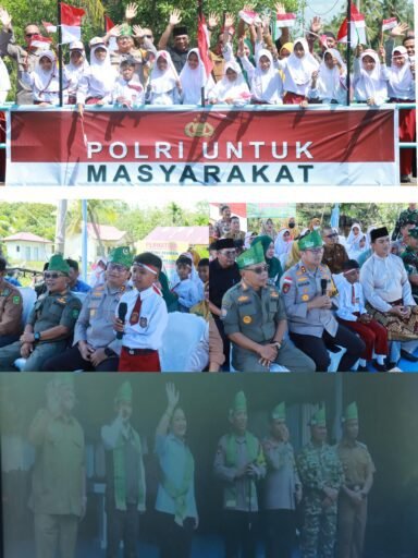 Jembatan Merah Putih Presisi Diresmikan, Akses Siswa SDN 18 Semulut Kini Lebih Aman