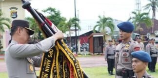 1 SSK Brimob NTB Kembali dari BKO Polda Aceh, Wakapolda Pimpin Upacara Penyambutan