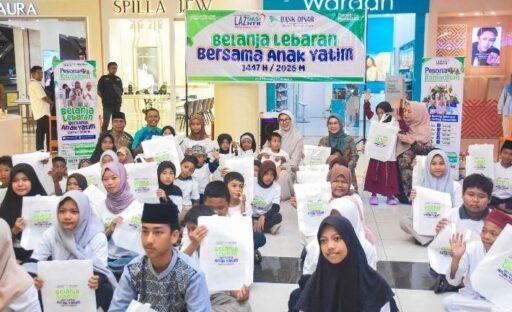 Ketua TP PKK Prov NTB Pesan Anak Yatim Agar Belanja Lebaran yang Bermanfaat dan Seperlunya