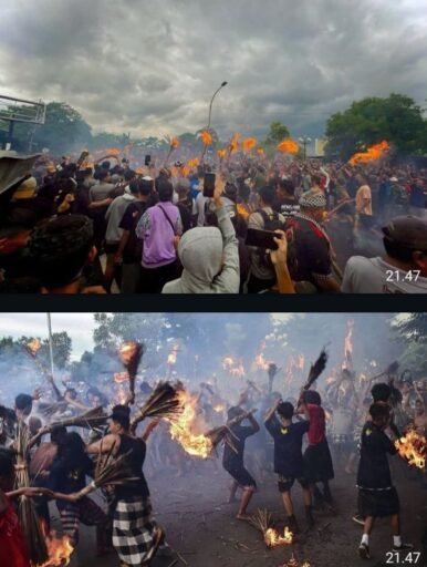 Tradisi ‘Perang Api ‘ di Negara Sakah Cakranegara mendapat Pengamanan Ketat Polresta Mataram
