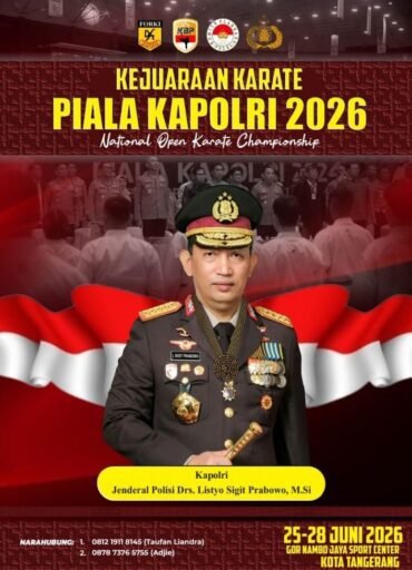 Ajang Bergengsi Karate Piala Kapolri 2026 Siap Panaskan GOR Nambo Jaya