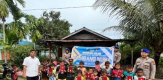 Peduli Masyarakat Pesisir, Sat Polairud Polres Kepulauan Meranti Gelar Program ‘JALUR’ di Desa Sesap