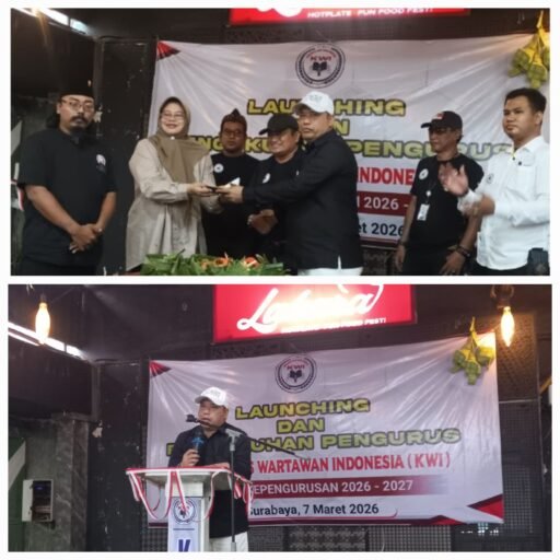 Kadiskominfo Jatim hadiri lounching dan pengukuhan pengurus DPC KWI Jawa Timur Periode 2026-2027