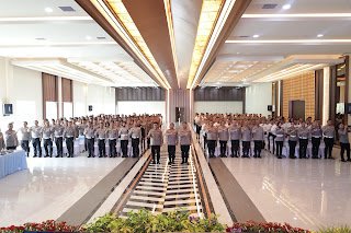 Jelang Idul Fitri 1447 H, Polda Banten Matangkan Kesiapan Personel Melalui Latihan Pra Operasi Ketupat Maung