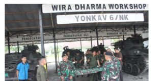 Dirbinlat Pussenkav tinjau langsung keadaan Batalyon Kavaleri 6/Naga Karimata