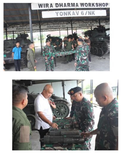 Dirbinlat Pussenkav tinjau langsung keadaan Batalyon Kavaleri 6/Naga Karimata