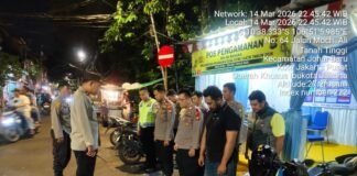 Pos Pengamanan Operasi Ketupat Jaya 2026 Kota Paris Johar Baru Siaga Jaga Kamtibmas