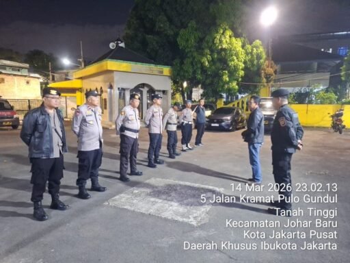 Apel Patroli Gabungan Tiga Pilar Antisipasi Gangguan Kamtibmas di Wilayah Johar Baru