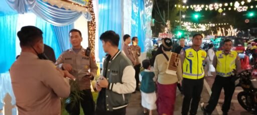 Kapolsek Sawah Besar Cek Pos PAM Masjid Istiqlal Jelang Sahur