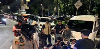 Kapolsek Sawah Besar Pimpin Patroli Ops Ketupat Jaya 2026 di seputaran Masjid Istiqlal